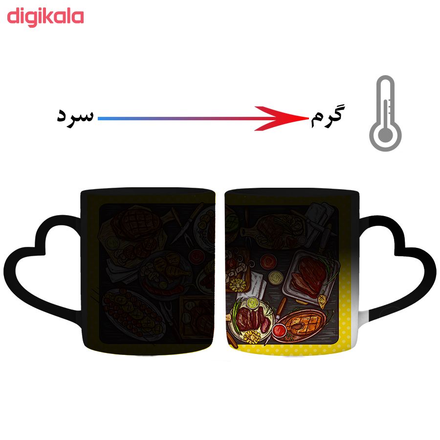 ماگ حرارتی طرح فست فود کد 500091 main 1 2