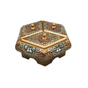 جعبه جواهرات استخوانی طرح تذهیب کد B 236