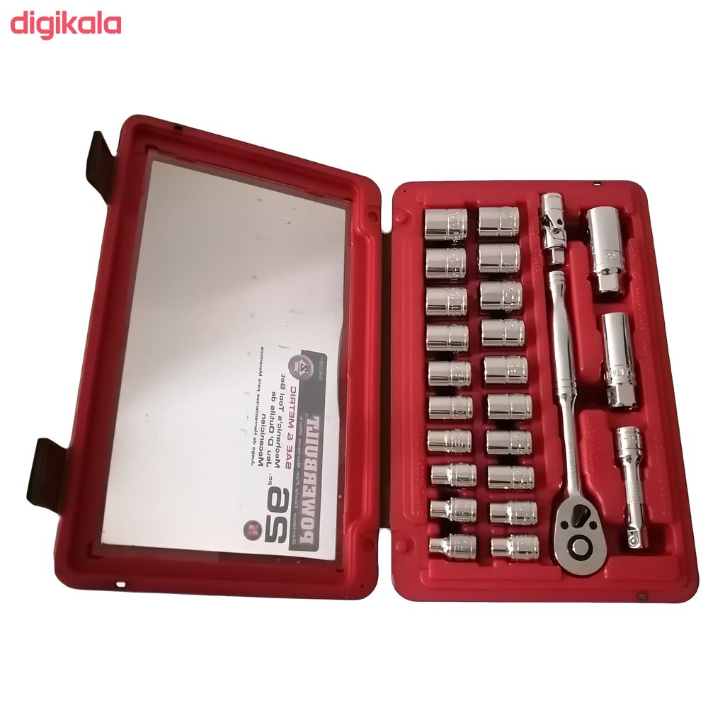 مجموعه 26 عددی آچار و سری بکس پاوربیلت کد 640381 main 1 3