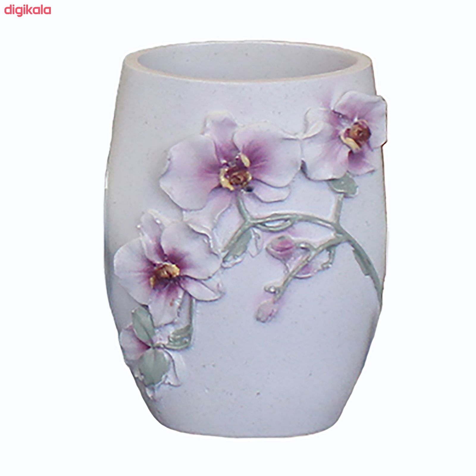 ست سرویس بهداشتی 6 پارچه طرح گلدار مدل 1101 main 1 5