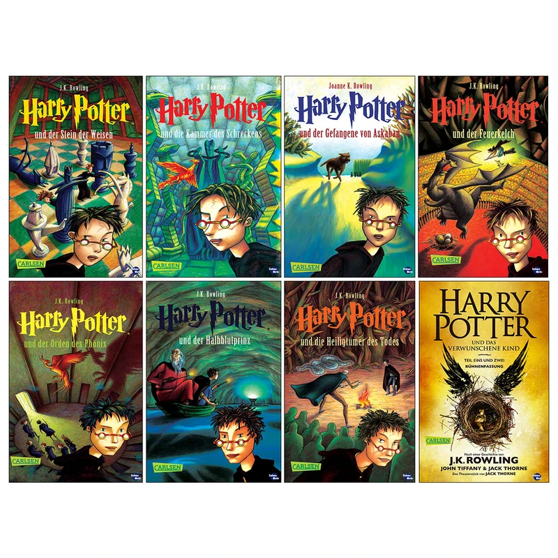 کتاب Harry Potter اثر  J. K. Rowling  انتشارات زبان مهر 8 جلدی