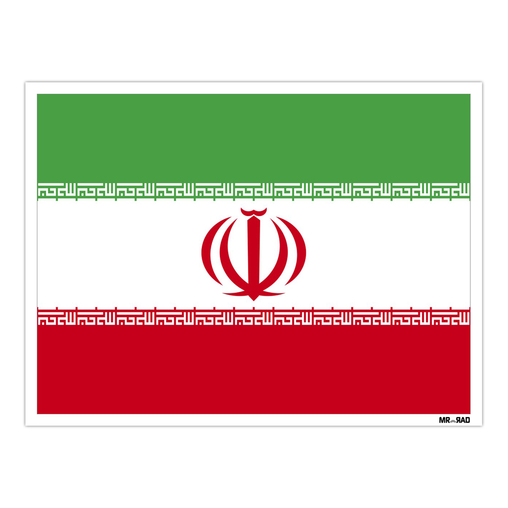 استیکر مستر راد طرح پرچم ایران مدل HSE 119