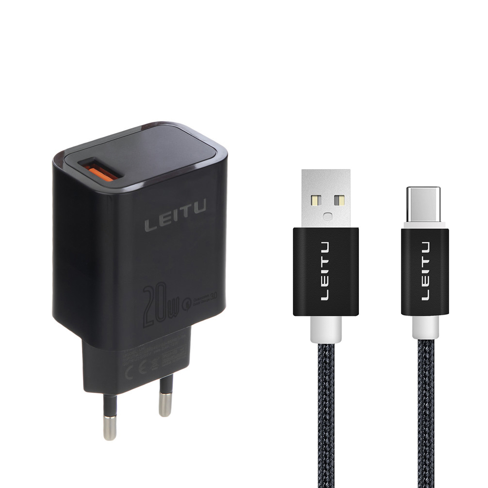 شارژر دیواری لیتو مدل LH-12 به همراه کابل تبدیل USB-C