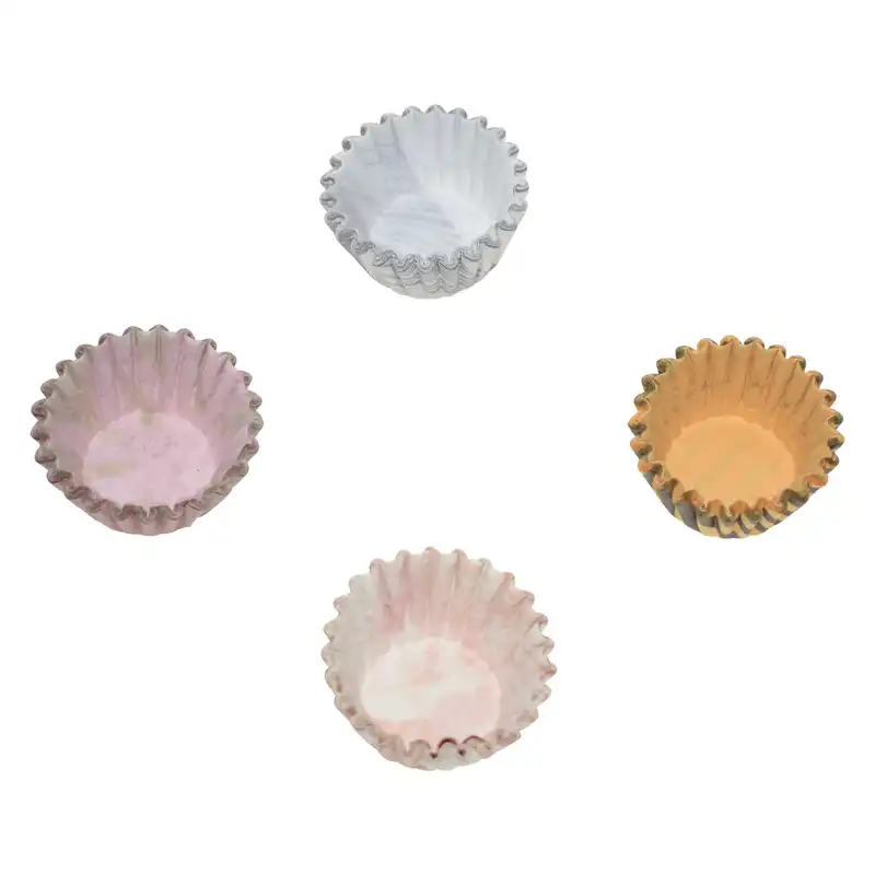 کپسول کاپ کیک مدل گلبرگ مجموعه 80 عددی