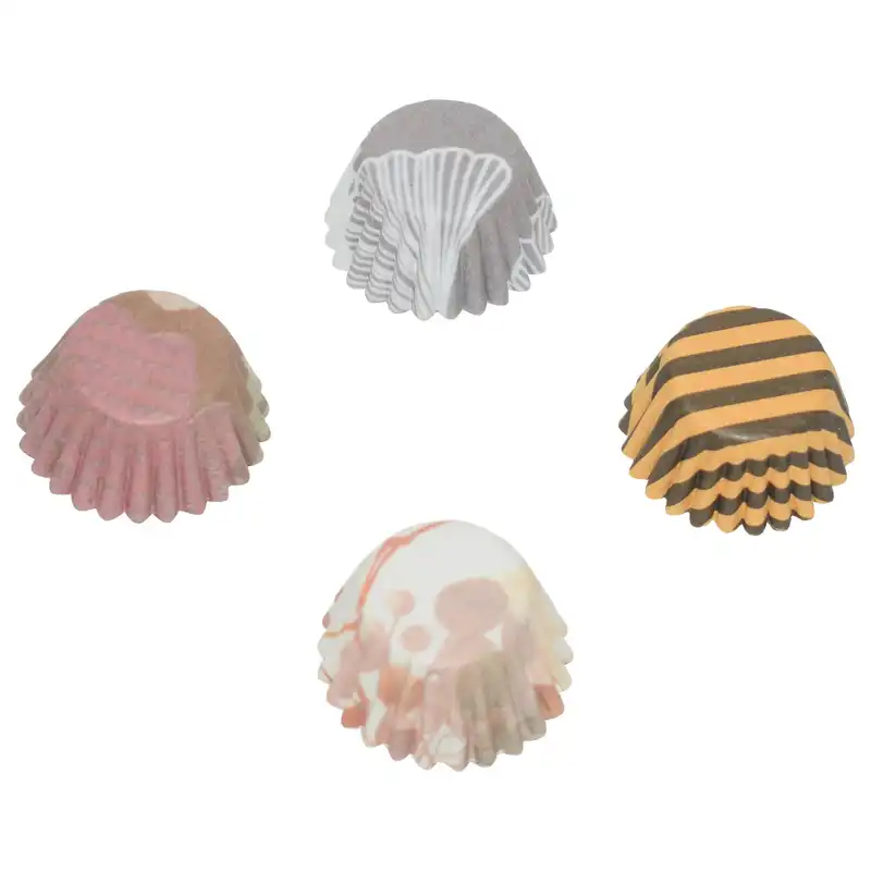 کپسول کاپ کیک مدل گلبرگ مجموعه 80 عددی