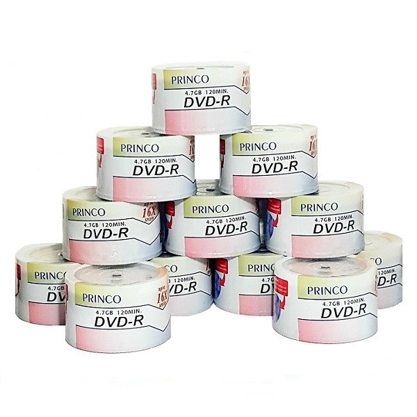 دی وی دی خام پرینکو مدل DVD-R 4.7 بسته 600 عددی