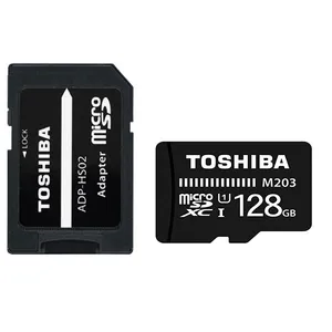  کارت حافظه microSDXC توشیبا مدل M203 کلاس 10 استاندارد UHS-I U1 سرعت 100MBps ظرفیت 128 گیگابایت به همراه آداپتور SD