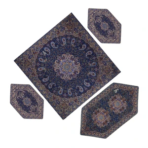 ست 4 تکه رومیزی ترمه مدل نسترن کد SRMH4-4