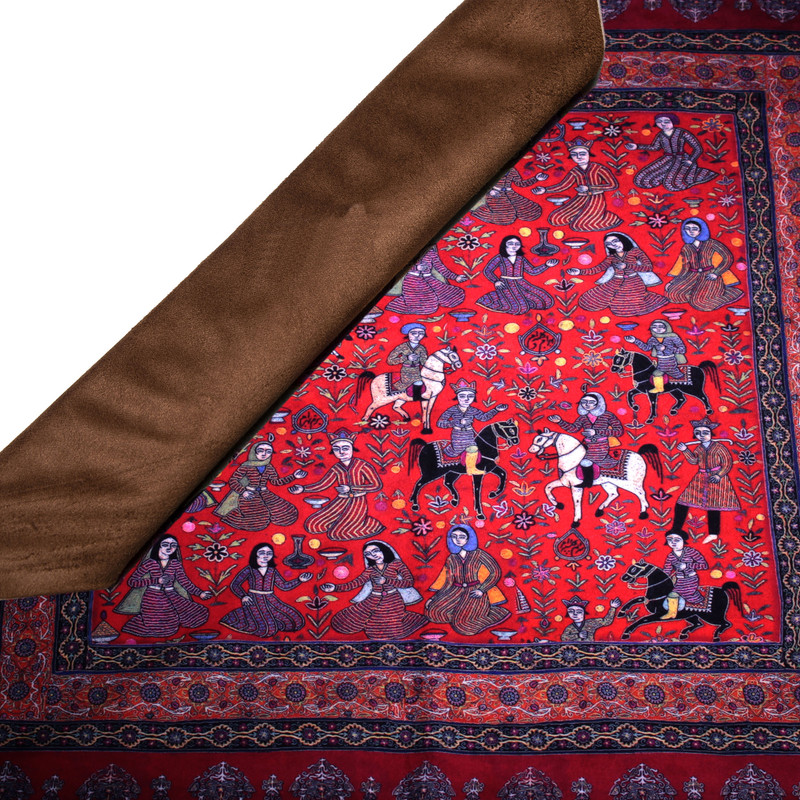 رومیزی طرح بزم بهرام کد KN-RBaz100ُSQ