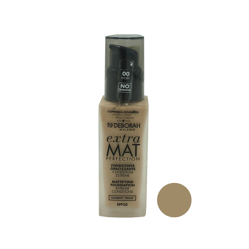 	کرم پودر دبورا مدل EXTRA Mat شماره 00 حجم 30 میلی لیتر