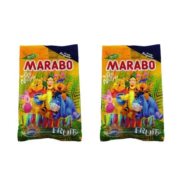 پاستیل مدادی شکری میوه ای مارابو - 120 گرم بسته 2 عددی