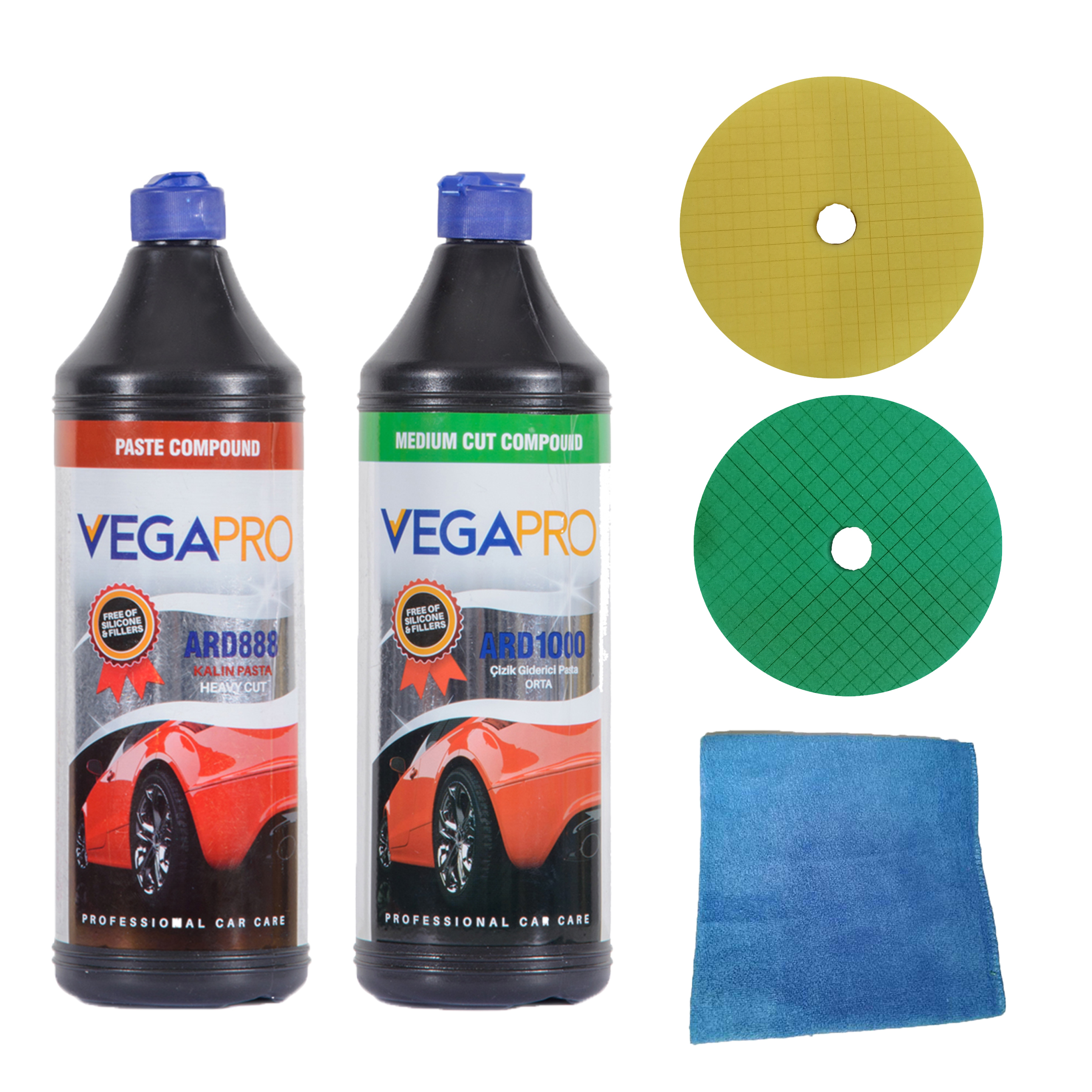 پولیش بدنه خودرو وگا مدل V8536 مجموعه 5 عددی