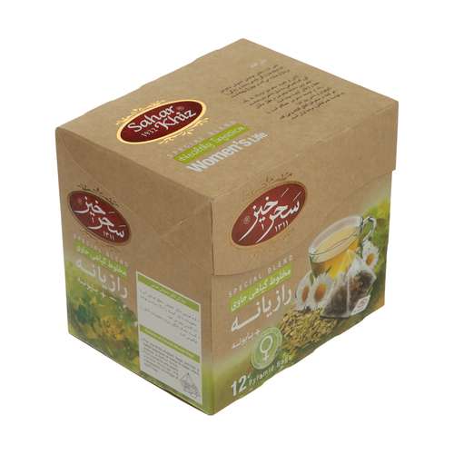 دمنوش مخلوط گیاهی رازیانه و بابونه سحر خیز - بسته 12 عددی