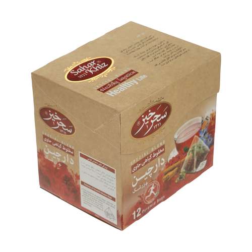 دمنوش مخلوط گیاهی دارچین و زرشک سحر خیز  - بسته 12 عددی 