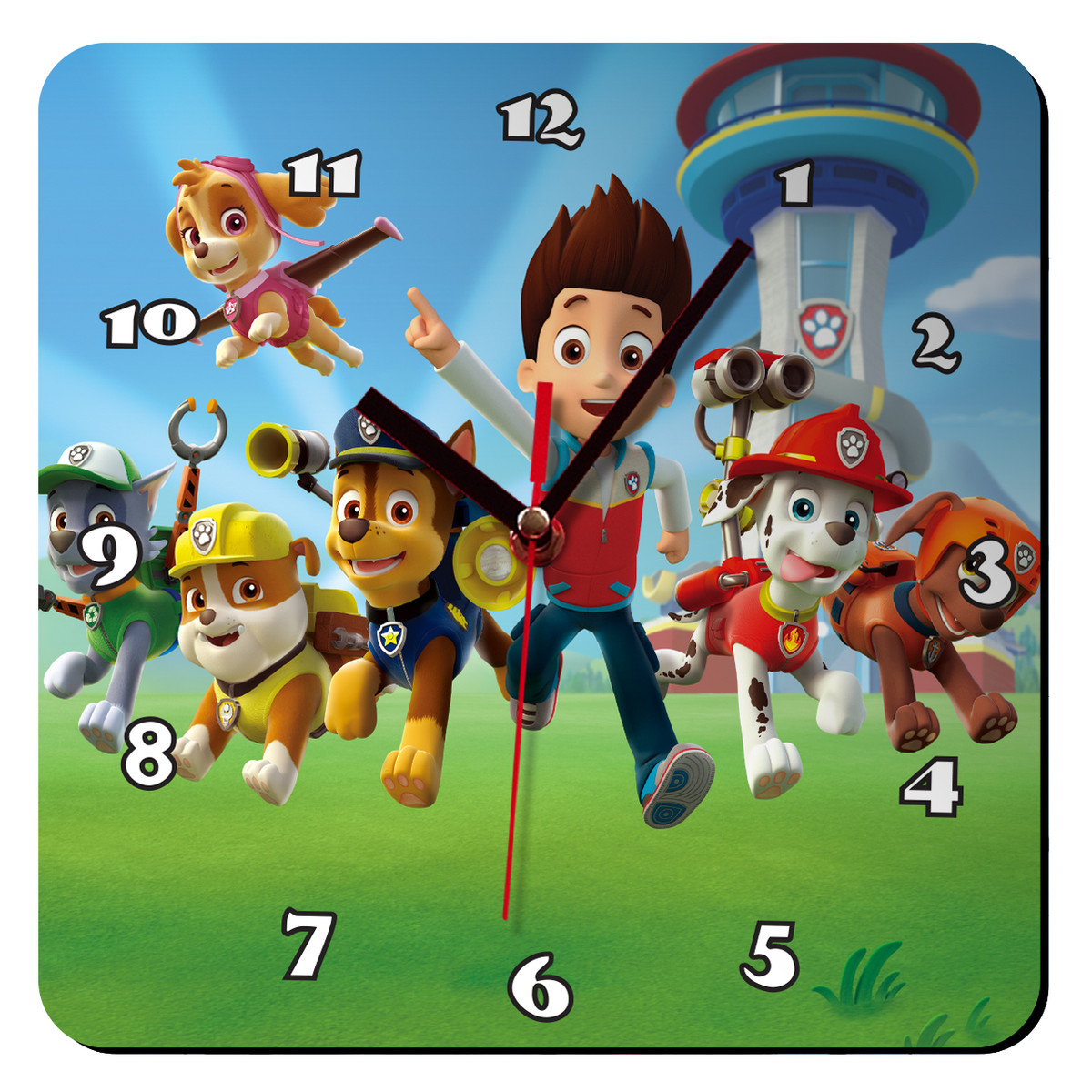 ساعت دیواری باروچین طرح سگهای نگهبان