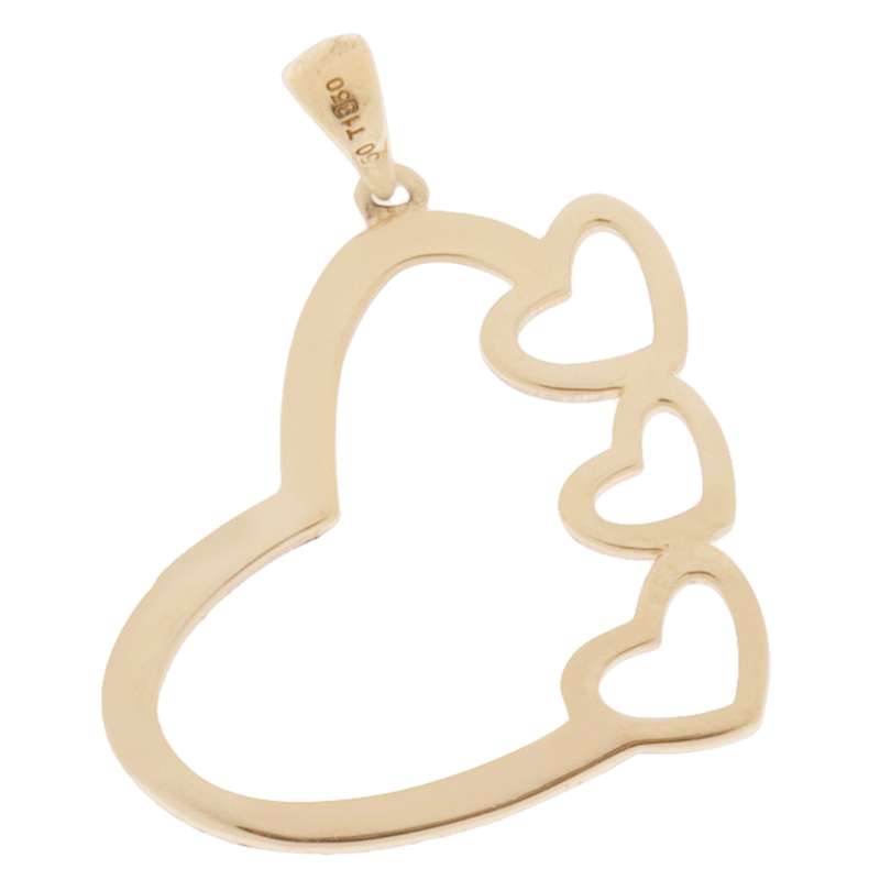 آویز گردنبند زنانه طرح قلب کد D7