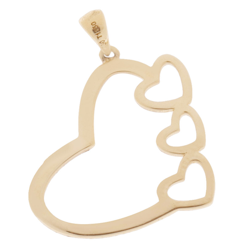 آویز گردنبند زنانه طرح قلب کد D7