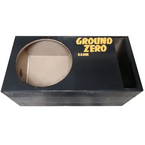 باکس ساب ووفر خودرو طرح مستطیلی مدل GROUND ZERO مناسب برای ساب 15 اینچ