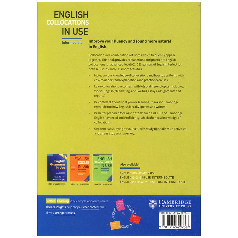 کتاب English Collocations in use اثر Felicity O Dell & Michael Mccarthy انتشارات زبان مهر 2 جلدی کتاب English Collocations in use اثر Felicity O Dell & Michael Mccarthy انتشارات زبان مهر 2 جلدی