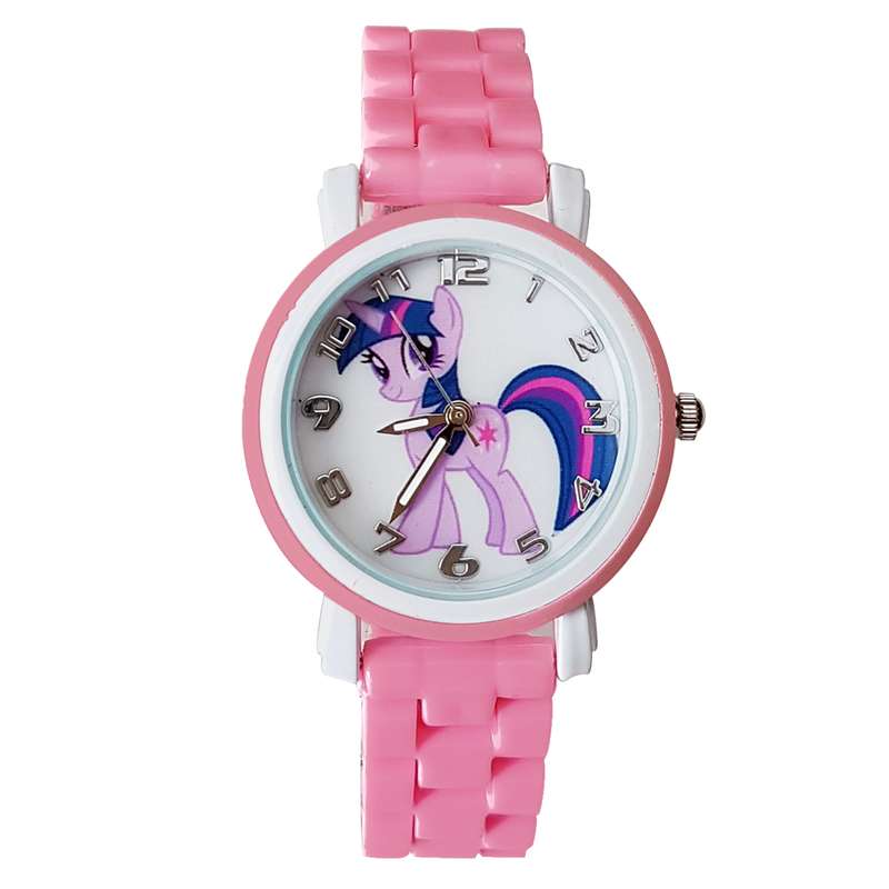 ساعت مچی عقربه ای دخترانه طرح پونی کد A-sp