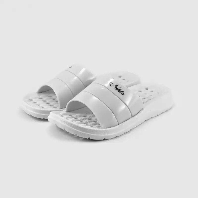 دمپایی زنانه نیکتا کد L1- L231 رنگ طوسی روشن