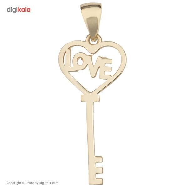 آویز گردنبند زنانه طرح کلید و LOVE کد D18