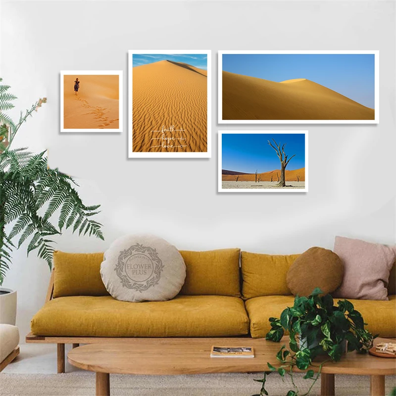 تابلو طرح کویر مدل skw012 مجموعه 4 عددی