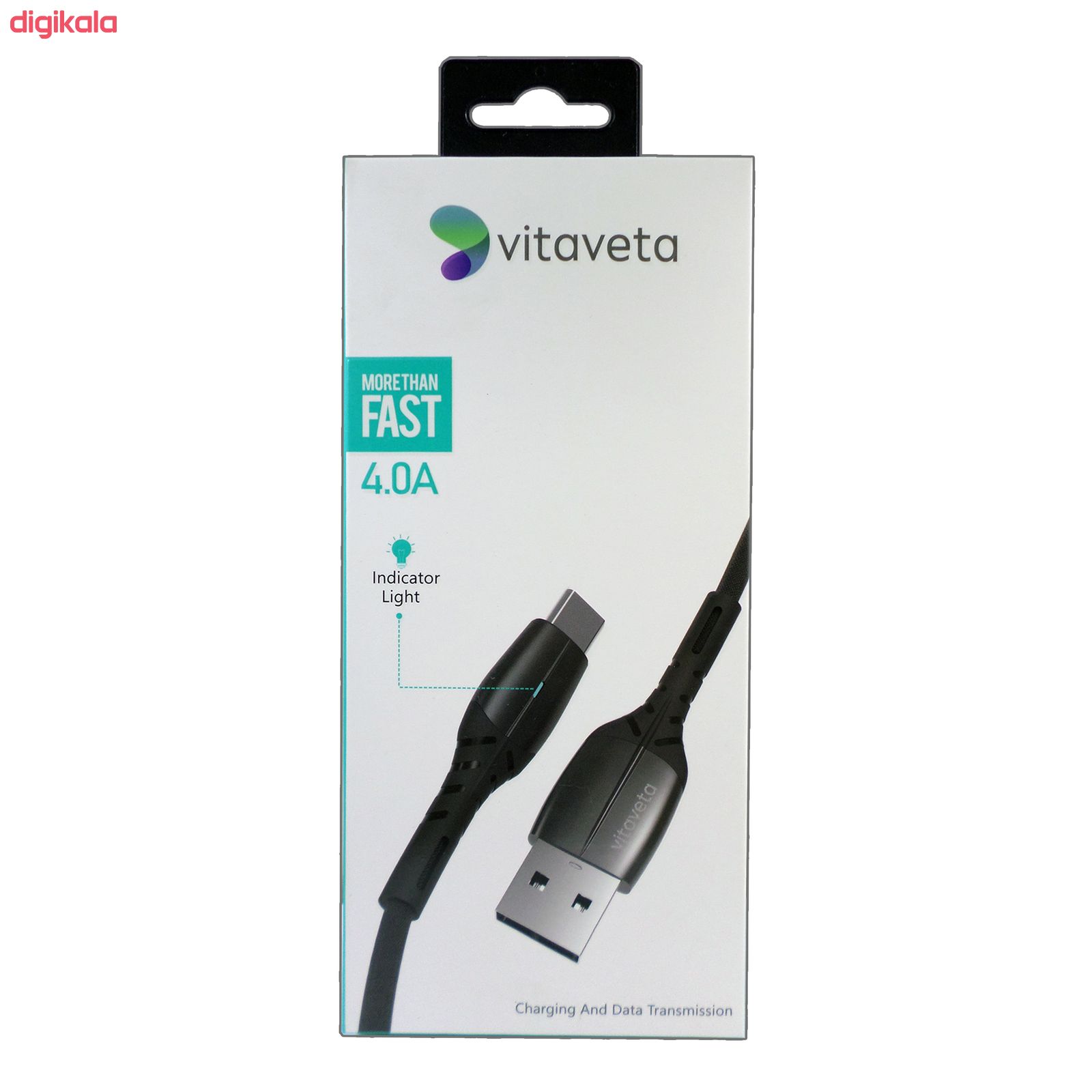 کابل تبدیل USB به USB-C ویتاوتا مدل Vt-UC طول 1 متر main 1 2