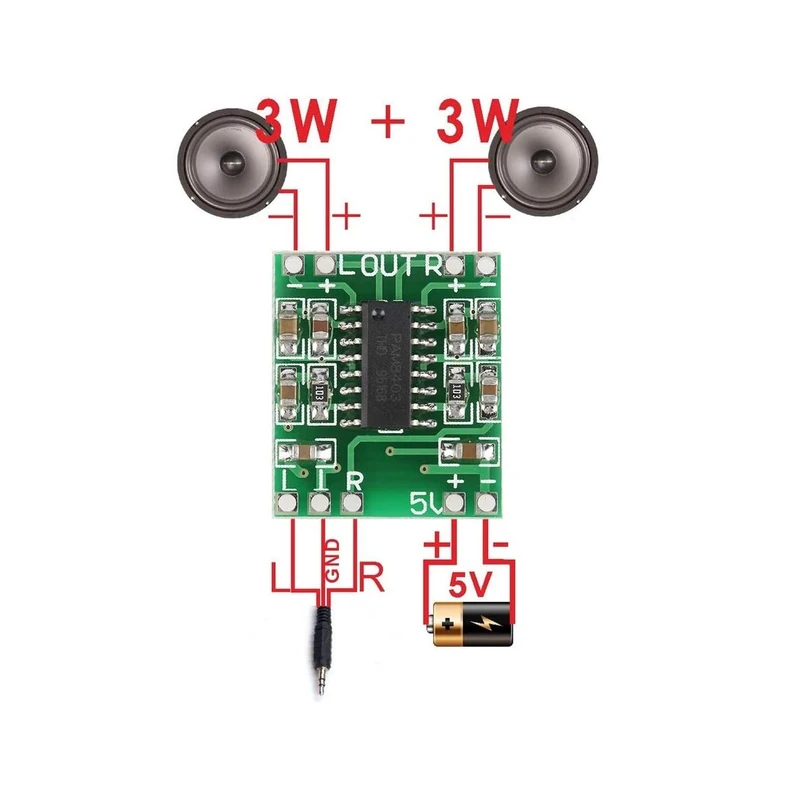 ماژول آمپلی فایر استربو مدل PAM8403 عکس شماره 5