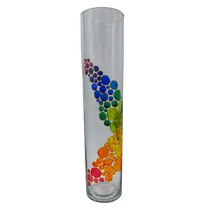 گلدان شیشه ای طرح دایره کد 01