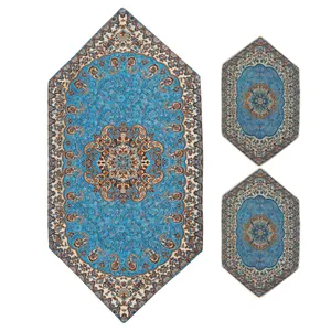 ست ست 3 تکه رومیزی ترمه مدل نسترن کد ABI3