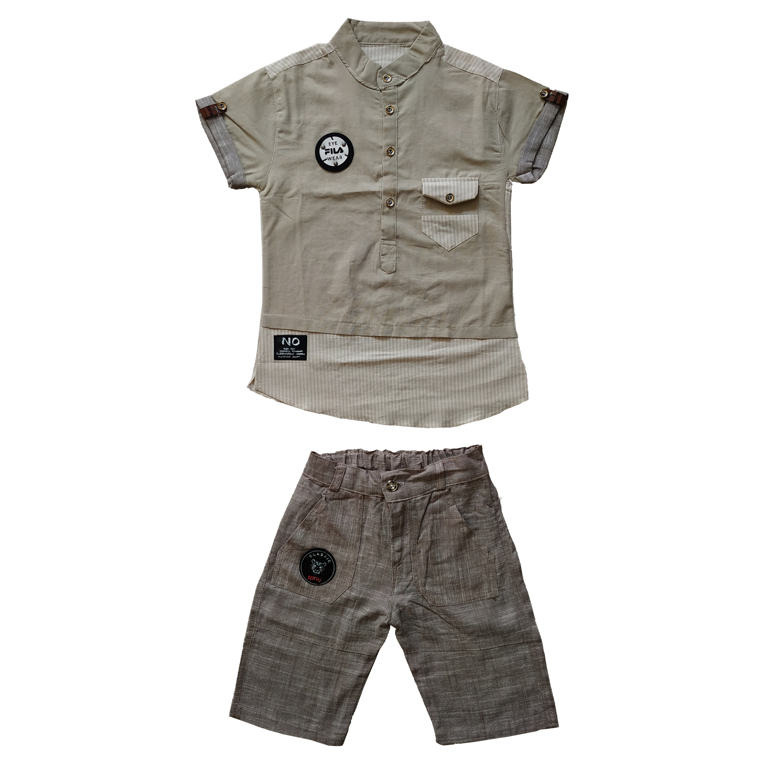 ست پیراهن و شلوارک پسرانه کد  G-104