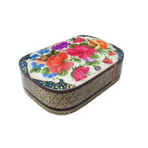 جا کارتی خاتم کاری طرح گل و مرغ کد B 211