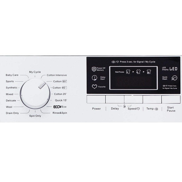 ماشین لباسشویی مایدیا مدل WU-34804 ظرفیت 8 کیلوگرم