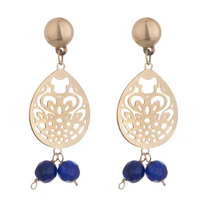 گوشواره طلا 18 عیار زنانه نیوانی مدل EA021 