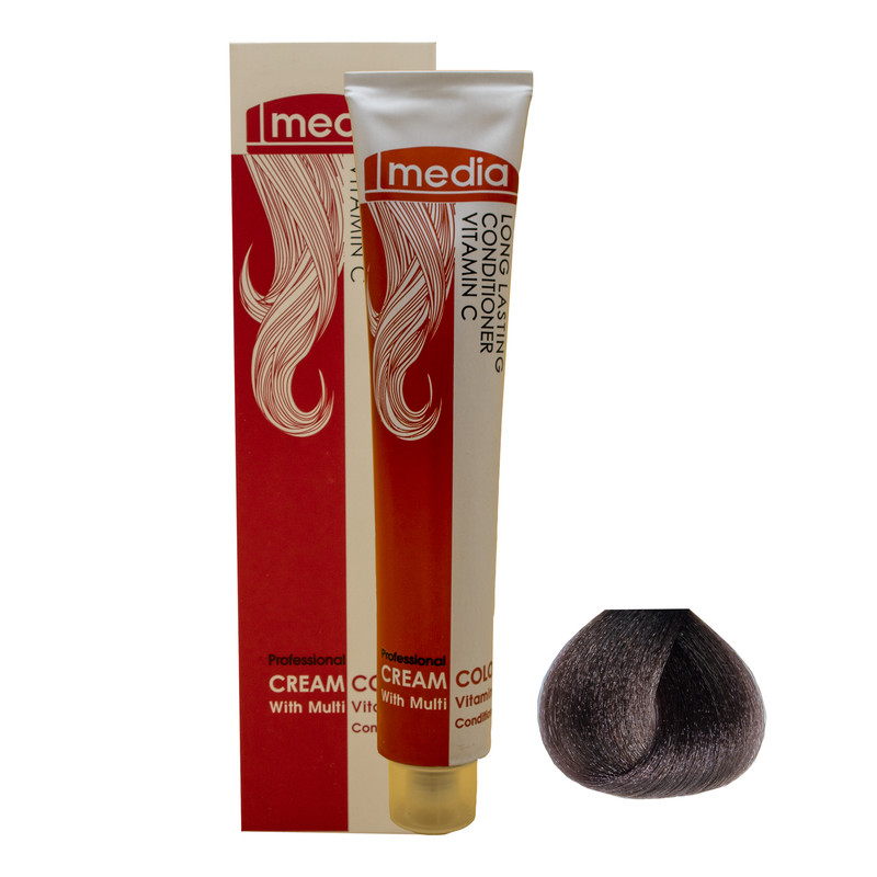 رنگ مو مدیا سری کاکائویی شماره 5.53 حجم 100 میلی لیتر رنگ قهوه ای کاکائویی متوسط