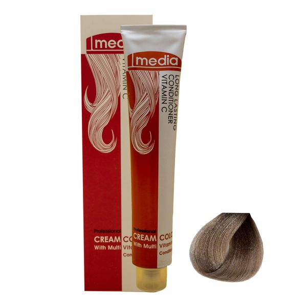 رنگ مو مدیا سری کاکائویی شماره 8.53 حجم 100 میلی لیتر رنگ بلوند کاکائویی روشن