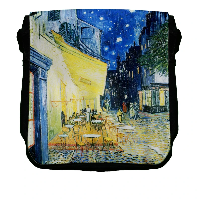 کیف دوشی طرح نقاشی Café Terrace at Night 1888 کد H11