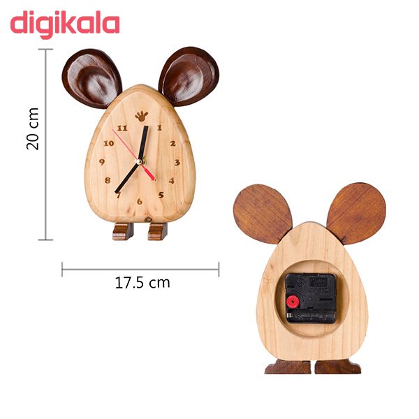 ساعت رومیزی دکوری مدل mouse