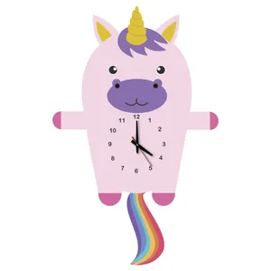 ساعت دیواری کودک مدل unicorn