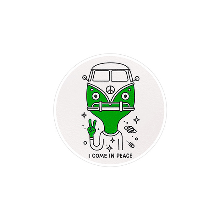 استیکر لپ تاپ ماسا دیزاین طرح فولکس‌واگن مدل STK878