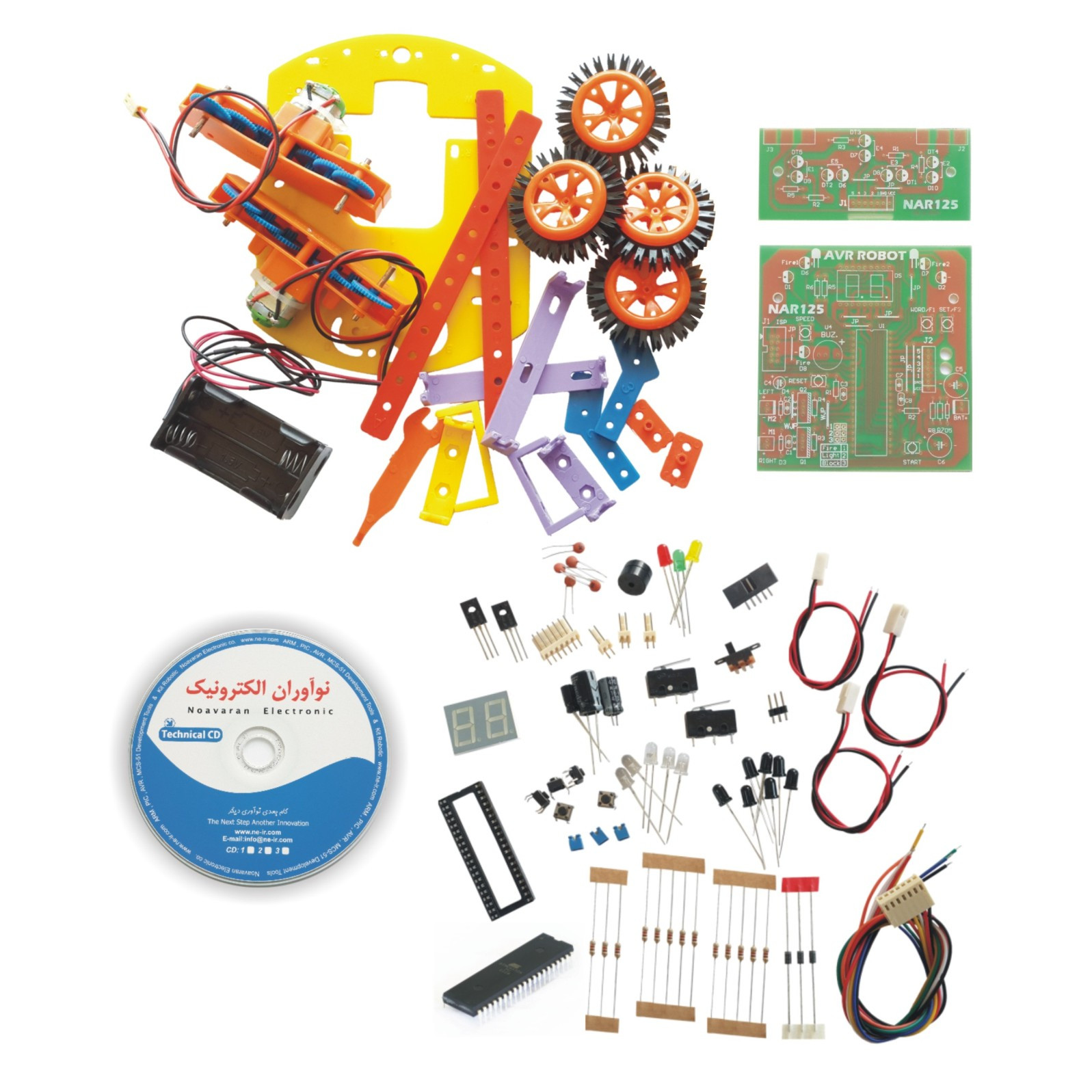 کیت آموزشی ساخت ربات نوآوران الکترونیک مدل AVR