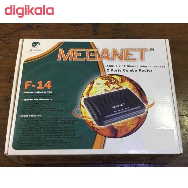 مودم روتر +ADSL2 مگانت مدل F14 main 1 2