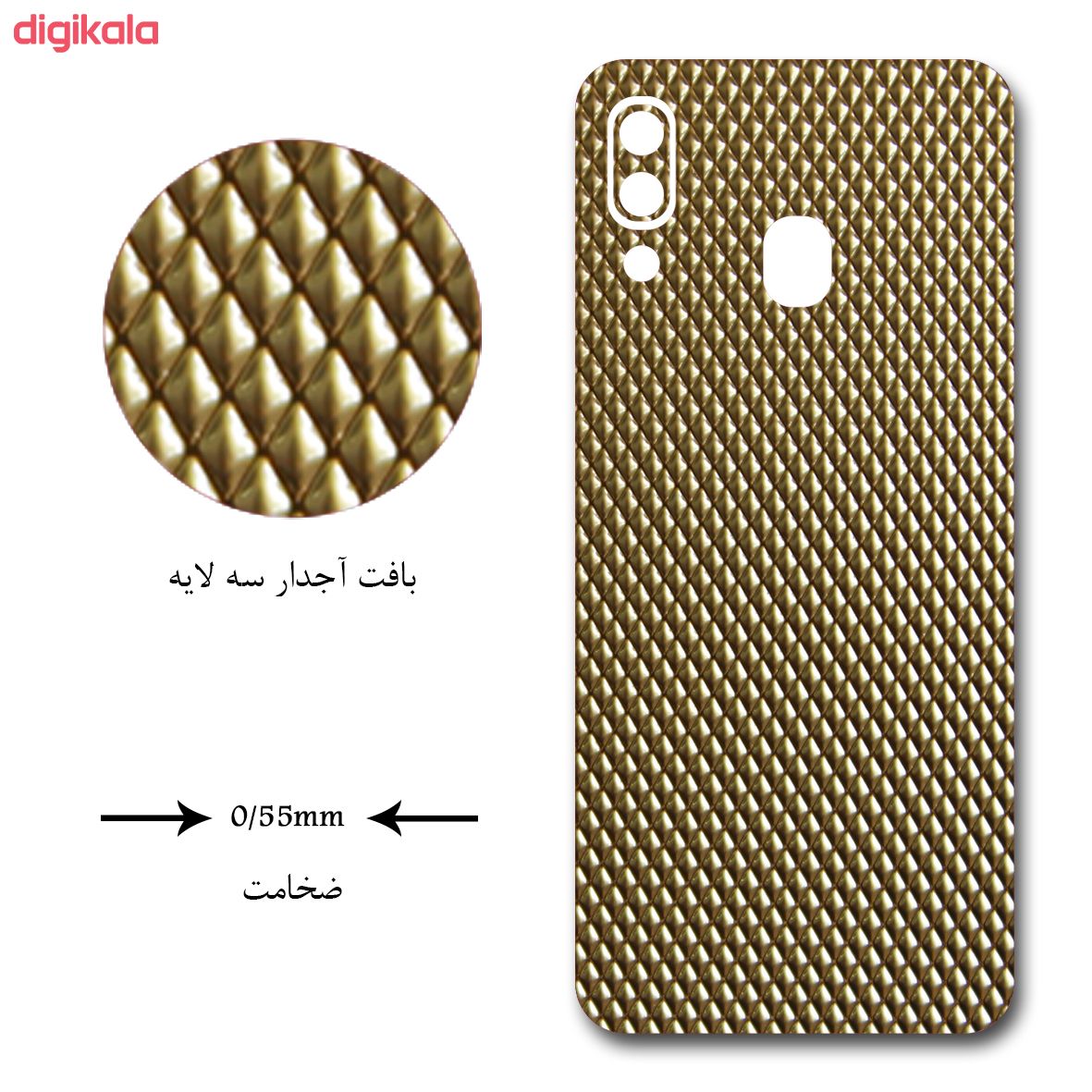 برچسب پوششی مدل gold Ribbed مناسب برای گوشی موبایل سامسونگ galaxy A40 main 1 1