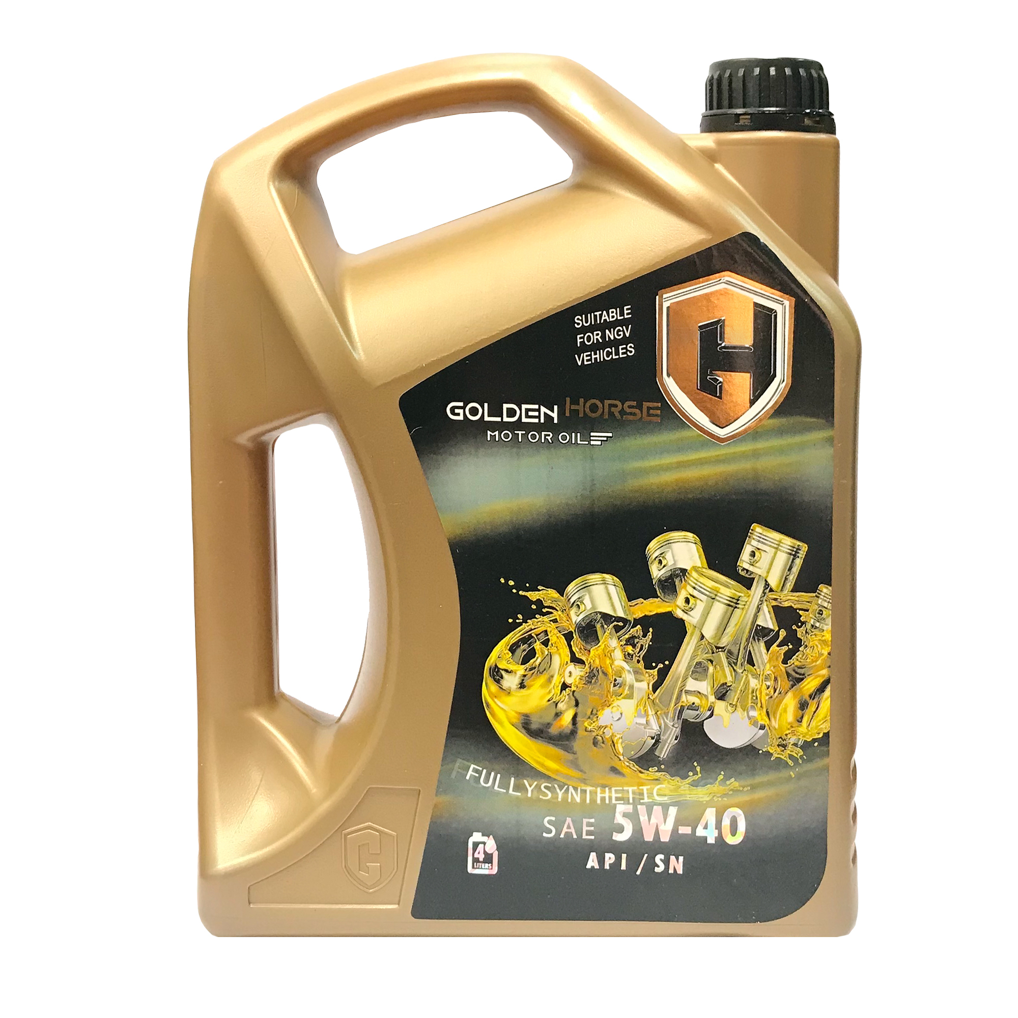 روغن موتور خودرو گلدن هورس مدل Fully-Synthetic 5w-40 حجم 4 لیتر