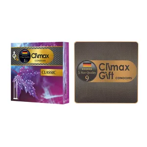 کاندوم کلایمکس مدل classic بسته 3 عددی به همراه کاندوم کلایمکس مدل gift