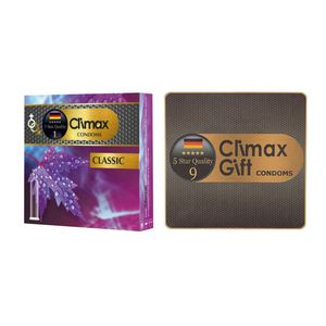کاندوم کلایمکس مدل classic بسته 3 عددی به همراه کاندوم کلایمکس مدل gift