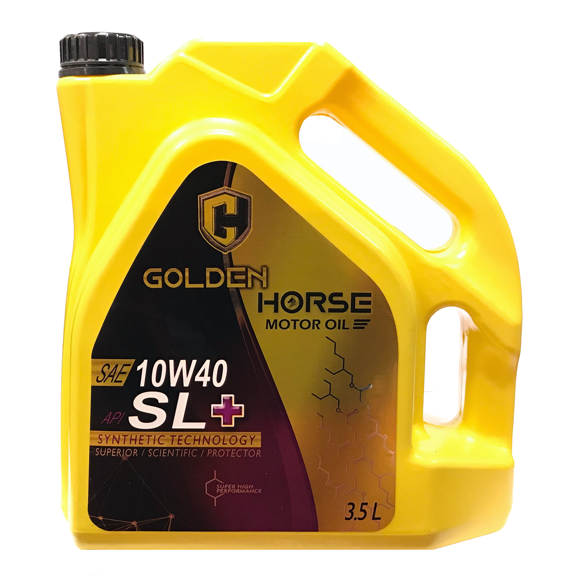روغن موتور خودرو گلدن هورس مدل   SL+ 10w-40حجم 3.5 لیتر