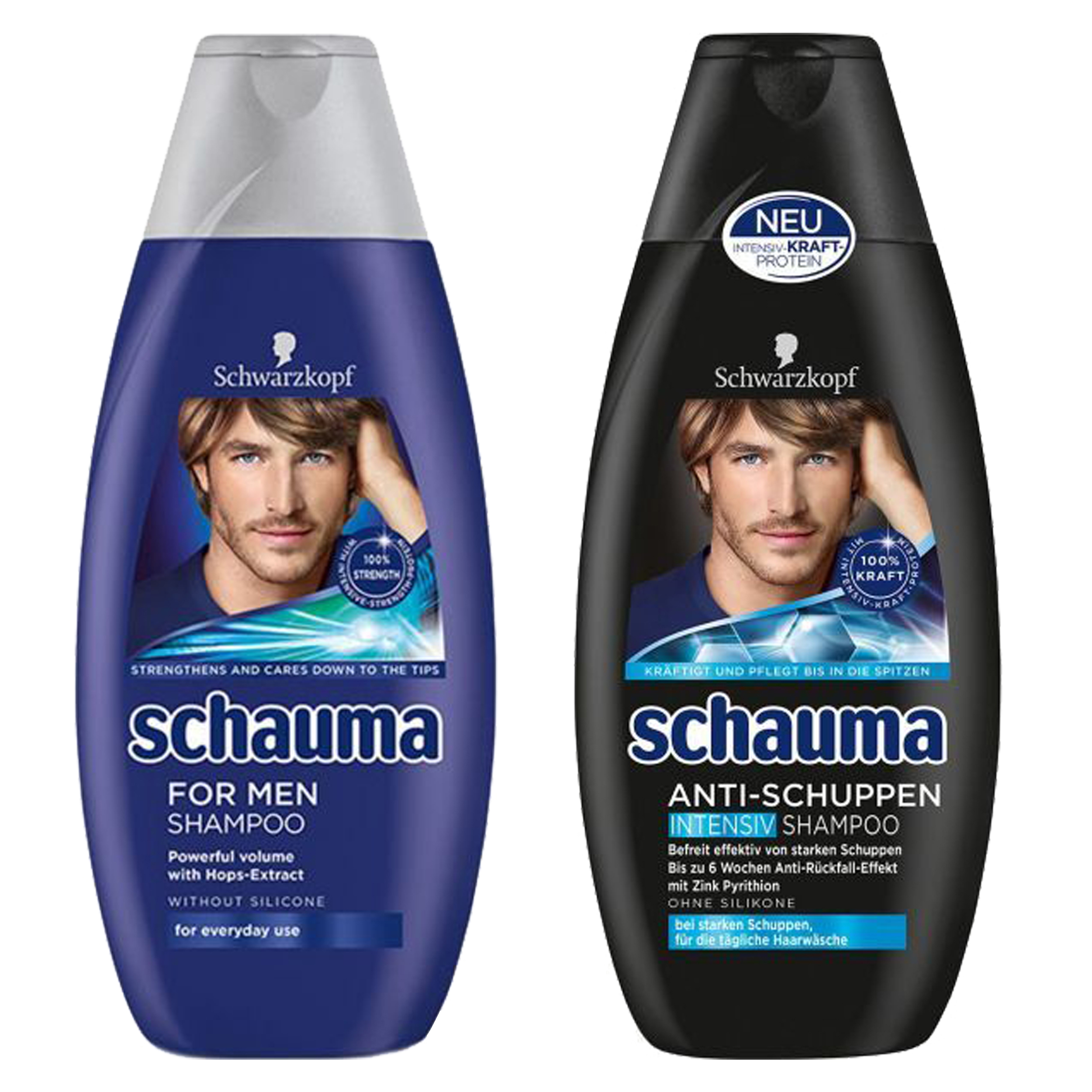 شامپو مو شاوما مدل   FOR MEN AND INTENSIVE X3 حجم 400 میلی لیتر مجموعه 2 عددی