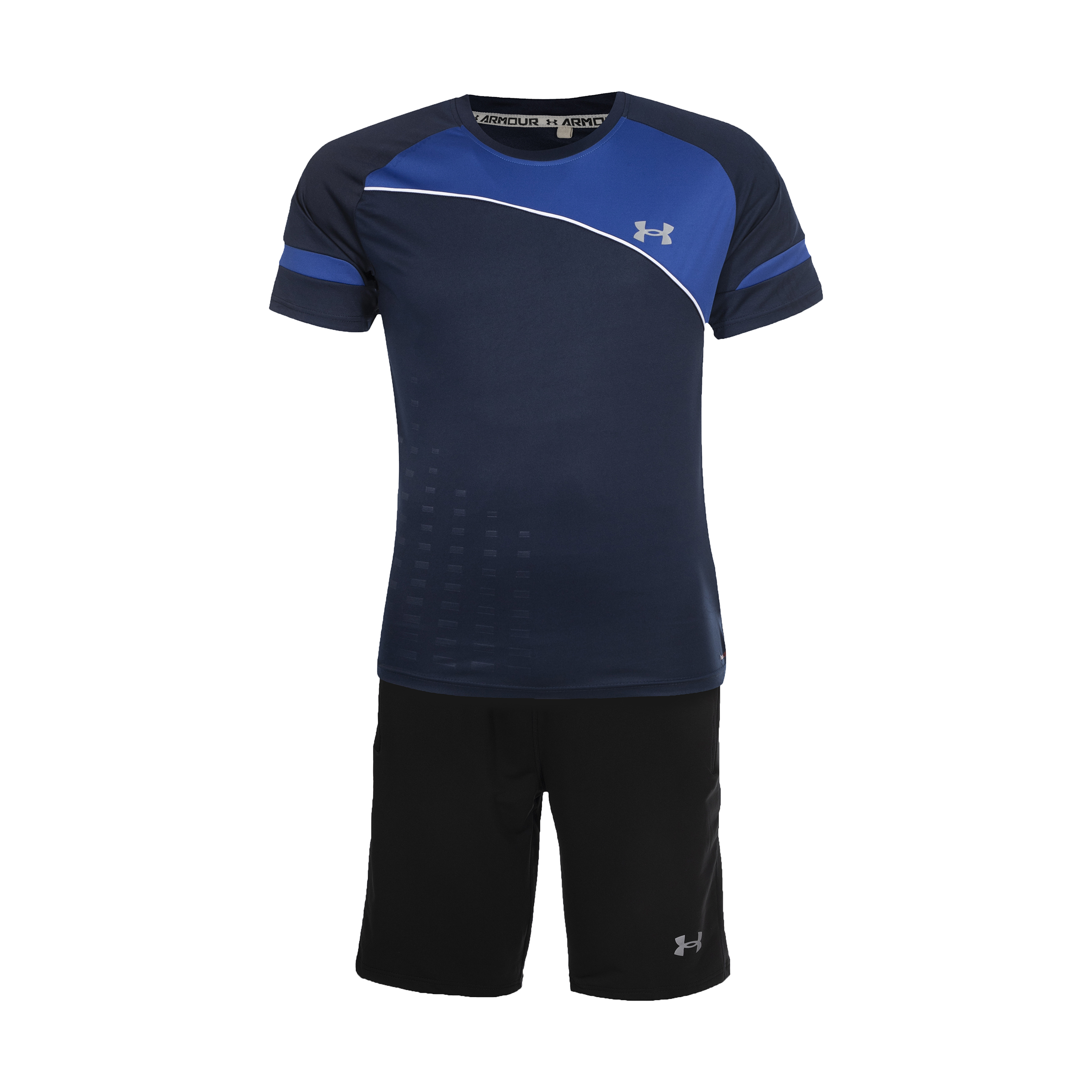 ست تی شرت و شلوارک ورزشی مردانه آندر آرمور مدل heat gear کد 55205